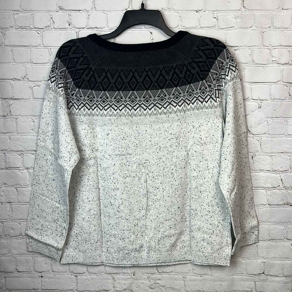 Black and Gray Winter Sweater Plus Size XXL - Picture 3 of 5